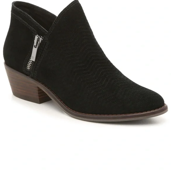 Lucky Brand Black Leather Boots Low Heel Lucky Brand Booties Ø¯Ù†Ø¯